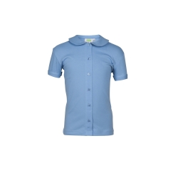 Poloshirt button-through (jerseyblouse), short sleeves
